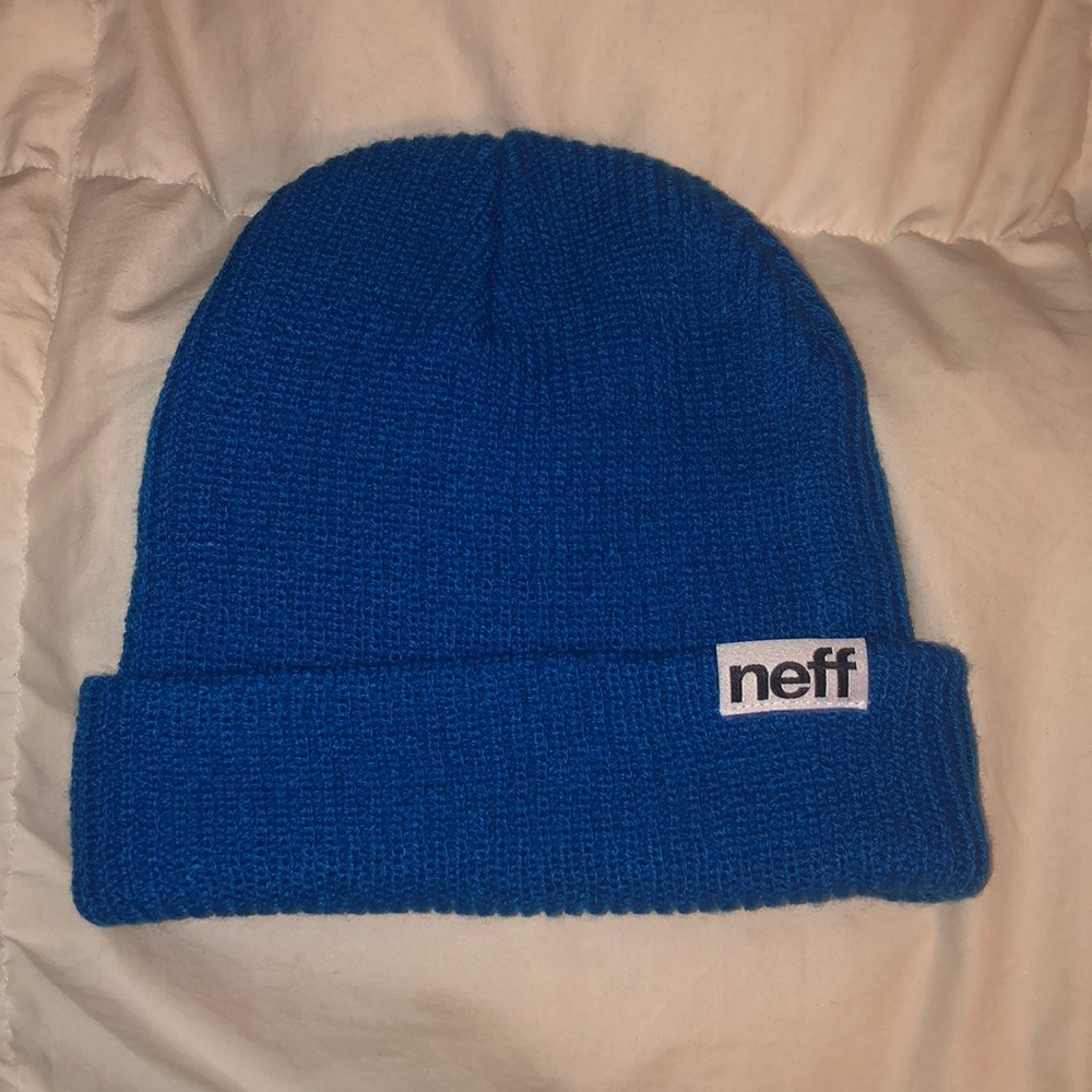 blue beanie